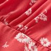 Minikleid aus Crêpe mit Blumenmuster Minikleid aus Crêpe mit Blumenmuster
