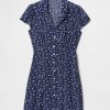 Minikleid aus Crêpe mit Blumenmuster Minikleid aus Crêpe mit Blumenmuster