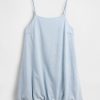 Minikleid aus Denim mit Blasenmuster Minikleid aus Denim mit Blasenmuster
