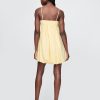 Minikleid aus Leinenmischung mit Ballonärmeln Minikleid aus Leinenmischung mit Ballonärmeln