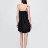 Minikleid aus Leinenmischung mit Ballonärmeln Minikleid aus Leinenmischung mit Ballonärmeln