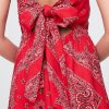 Minikleid aus Leinenmischung mit Bindeband am Rücken Minikleid aus Leinenmischung mit Bindeband am Rücken