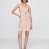 Minikleid aus Leinenmischung mit gerafftem Oberteil Minikleid aus Leinenmischung mit gerafftem Oberteil
