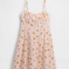 Minikleid aus Leinenmischung mit gerafftem Oberteil Minikleid aus Leinenmischung mit gerafftem Oberteil