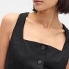 Minikleid aus Leinenmischung mit Knopfleiste vorne Minikleid aus Leinenmischung mit Knopfleiste vorne