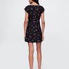 Minikleid mit Flügelärmeln aus Leinenmischung Minikleid mit Flügelärmeln aus Leinenmischung