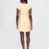 Minikleid mit Flügelärmeln aus Leinenmischung Minikleid mit Flügelärmeln aus Leinenmischung