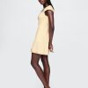 Minikleid mit Flügelärmeln aus Leinenmischung Minikleid mit Flügelärmeln aus Leinenmischung