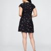 Minikleid mit Flügelärmeln aus Leinenmischung Minikleid mit Flügelärmeln aus Leinenmischung