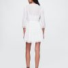 Minikleid mit Spitzenbesatz