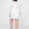 Minikleid mit Spitzenbesatz