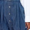 Minirock aus Denim mit Blasenmuster