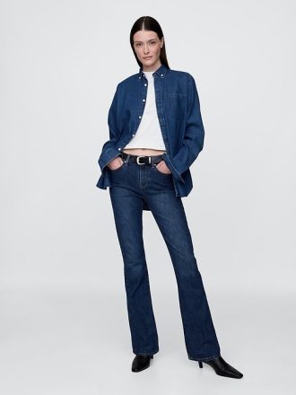 Mittelhohe Baby-Boot-Jeans