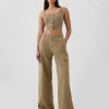 Mittelhohe Cargo-Baggy-Khakis Mittelhohe Cargo-Baggy-Khakis