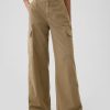 Mittelhohe Cargo-Baggy-Khakis Mittelhohe Cargo-Baggy-Khakis