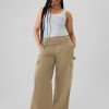 Mittelhohe Cargo-Baggy-Khakis Mittelhohe Cargo-Baggy-Khakis