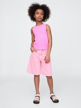 Mittelhohe, lange Jeansshorts für Kinder