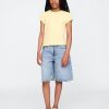 Mittelhohe, lange Jeansshorts für Kinder
