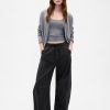 Mittelhohe Twill-Hose mit bequemem Hufeisenschnitt Mittelhohe Twill-Hose mit bequemem Hufeisenschnitt