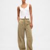 Mittelhohe Twill-Hose mit bequemem Hufeisenschnitt Mittelhohe Twill-Hose mit bequemem Hufeisenschnitt