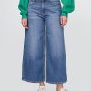Mittelhohe, ultraweiche Baggy-Crop-Jeans Mittelhohe, ultraweiche Baggy-Crop-Jeans