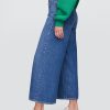 Mittelhohe, ultraweiche Baggy-Crop-Jeans Mittelhohe, ultraweiche Baggy-Crop-Jeans