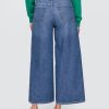 Mittelhohe, ultraweiche Baggy-Crop-Jeans Mittelhohe, ultraweiche Baggy-Crop-Jeans