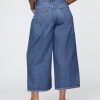 Mittelhohe, ultraweiche Baggy-Crop-Jeans Mittelhohe, ultraweiche Baggy-Crop-Jeans
