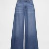 Mittelhohe, ultraweiche Baggy-Crop-Jeans Mittelhohe, ultraweiche Baggy-Crop-Jeans