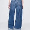 Mittelhohe, ultraweiche Baggy-Jeans mit Umschlag Mittelhohe, ultraweiche Baggy-Jeans mit Umschlag