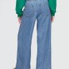 Mittelhohe, ultraweiche, bequeme Baggy-Jeans mit Falten