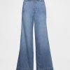 Mittelhohe, ultraweiche, bequeme Baggy-Jeans mit Falten