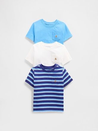Mix & Match T-Shirt mit Tasche für Babys und Kleinkinder (3er-Pack)