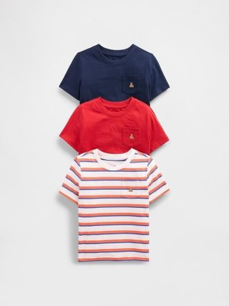 Mix & Match T-Shirt mit Tasche für Babys und Kleinkinder (3er-Pack)