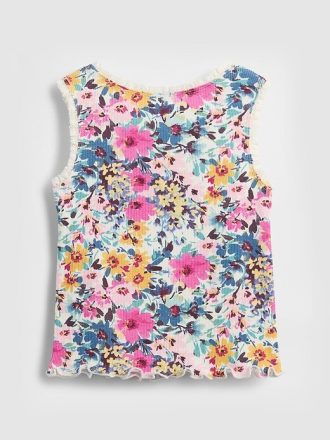 Mix & Match Tanktop mit Spitzenbesatz für Babys und Kleinkinder