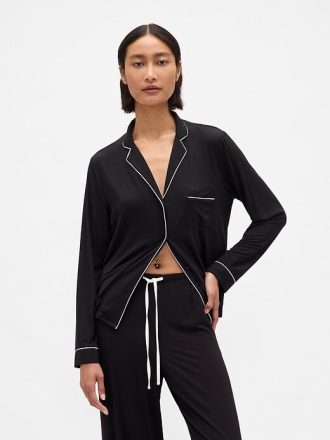Modales Pyjama-Shirt