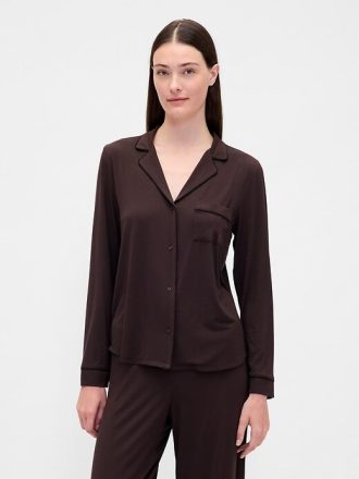 Modales Pyjama-Shirt