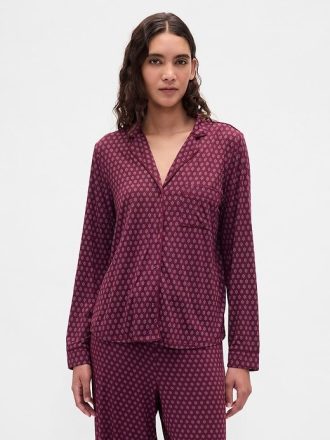 Modales Pyjama-Shirt