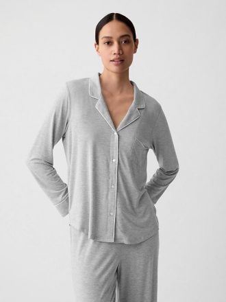 Modales Pyjama-Shirt