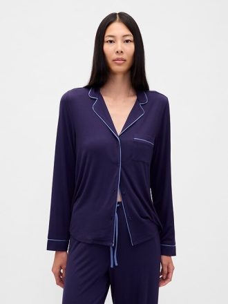 Modales Pyjama-Shirt