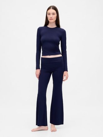 Moderne Pyjama-Leggings mit Umschlag