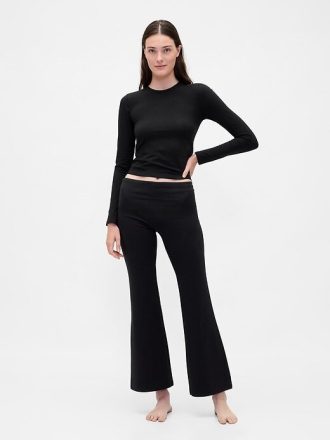 Moderne Pyjama-Leggings mit Umschlag