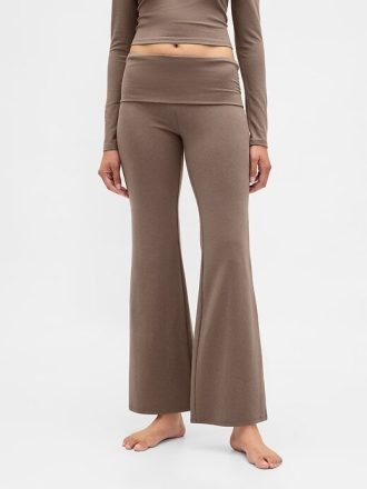 Moderne Pyjama-Leggings mit Umschlag