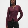 Moderner Rundhals-Cardigan