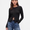 Moderner Rundhals-Cardigan