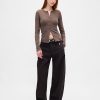 Moderner Rundhals-Cardigan