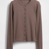 Moderner Rundhals-Cardigan