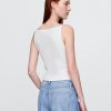Modernes Crop-Tanktop mit Schürzenkragen Modernes Crop-Tanktop mit Schürzenkragen