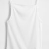 Modernes Crop-Tanktop mit Schürzenkragen Modernes Crop-Tanktop mit Schürzenkragen