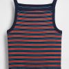 Modernes Crop-Tanktop mit Schürzenkragen Modernes Crop-Tanktop mit Schürzenkragen